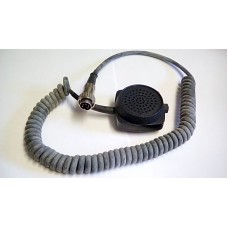 RACAL FIST MIC AND COILED CABLE ASSY 5 PIN MALE PLUG